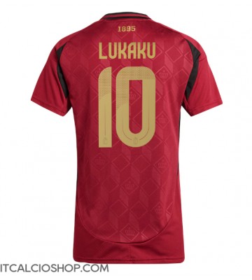 Belgio Romelu Lukaku #10 Prima Maglia Femmina Europei 2024 Manica Corta